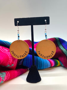 Indigenize leather earrings