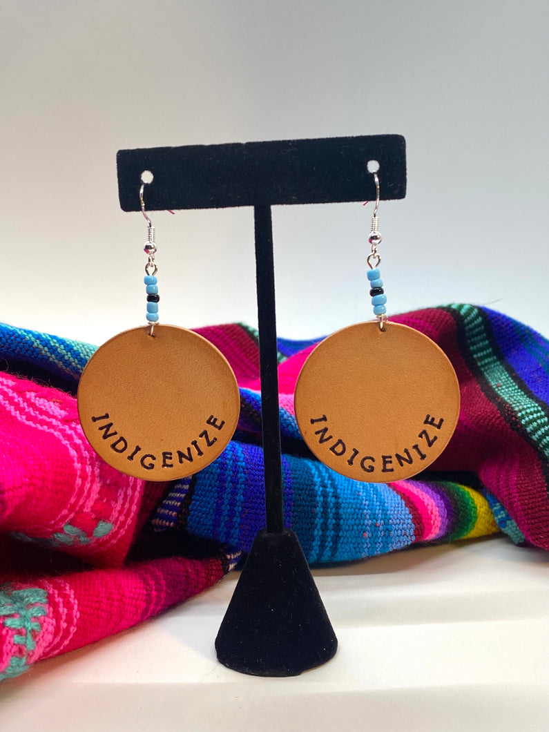 Indigenize leather earrings