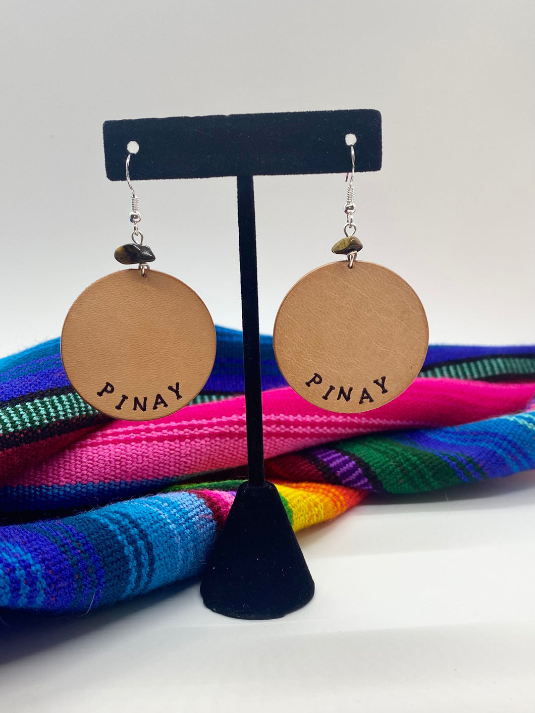 PINAY leather earrings