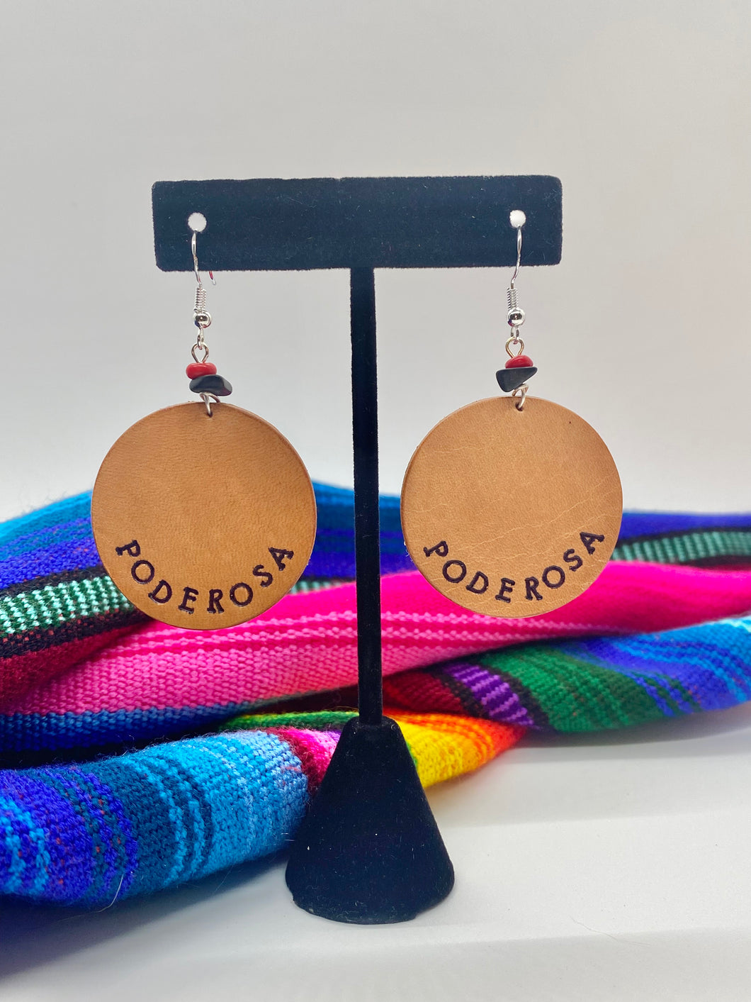 Poderosa leather earrings