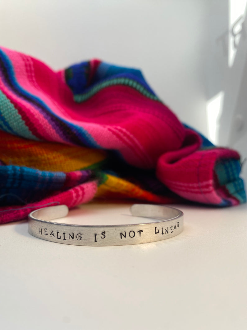 Healing is not linear bracelet