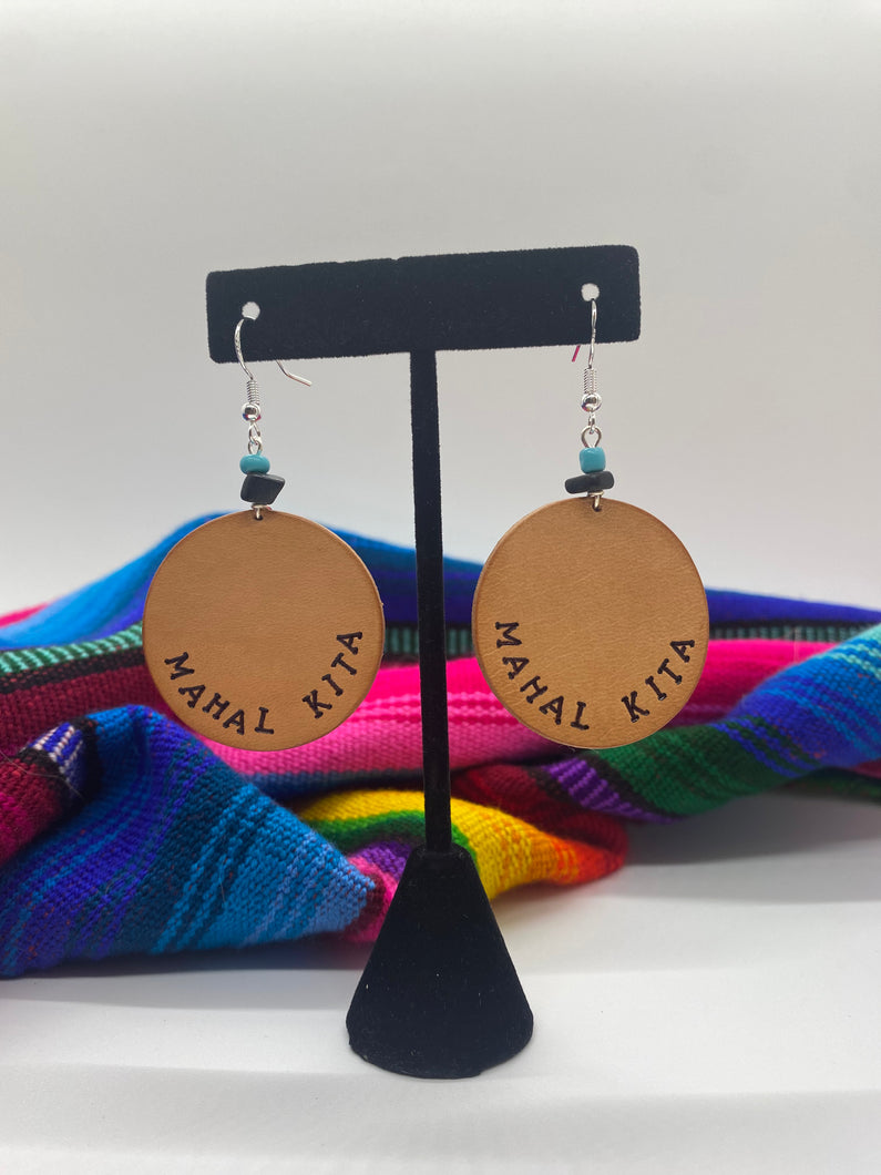 Mahal Kita leather earrings